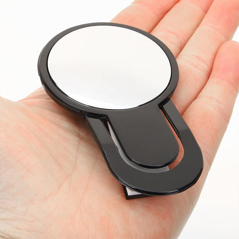 3.54 1.96 Inch Cubicle Rear View Mirror for Office Desk - Lightweight Clip-on Monitor Mirror to See Behind You Reduce