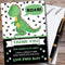 The Card Zoo Black & Green Roar Dinosaur Personalized Childrens Birthday Party Thank You Cards