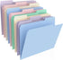 HABGP 9 Pcs Manilla Folders - 8.5 x 11 Inch, 1/3-Cut Tab Colored File Folders for School Business Office