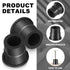 Plastic Baluster Connectors for 3/4" Od Round Balusters, Black Baluster Adapter for Deck Handrails (100 Pcs)