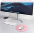 TERRATUTOR Aluminum Mouse Pad - Non-Slip Rubber Base with Micro Sand Blasting Alloy Surface, Rose Round