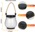 2 Pack 2 Upgraded Solar Lanterns, Solar Lights Outdoor, Solar Flame Lanterns, Lighting Modes & Dual Charging Way USB