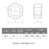 VGBUY 10pcs 5/8-11 304 18-8 5/8 11 inch, (VG01302) Hex Nuts, Stainless Steel External Hex nut SAE Hex Machine Screw