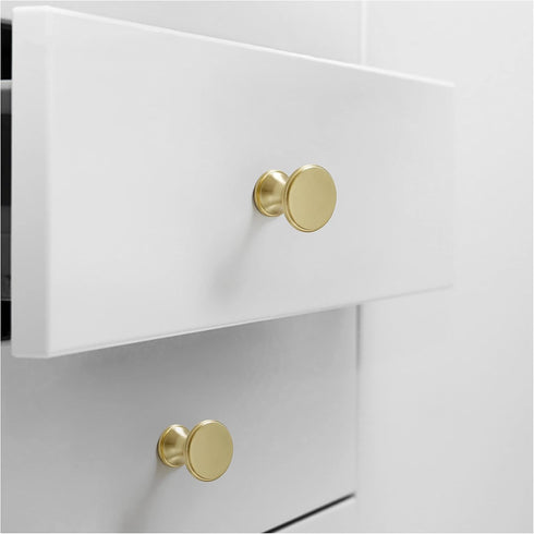 SZOMH Cabinet Handles Gold Cabinet Pulls Solid Zinc Alloy Kitchen Cupboard Single Hole for Bedside Table Handle Drawer