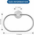 Towel Ring for Bathroom, Chrome Towel Bar Hangers Wall Mount, Stainless Steel Hand Towel Holder, Modern Round Towel