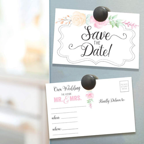 Set 50 Lone Star Art Wedding Save The Date Postcards - of - Blank Wedding Stationery - Beautiful and Minimalist