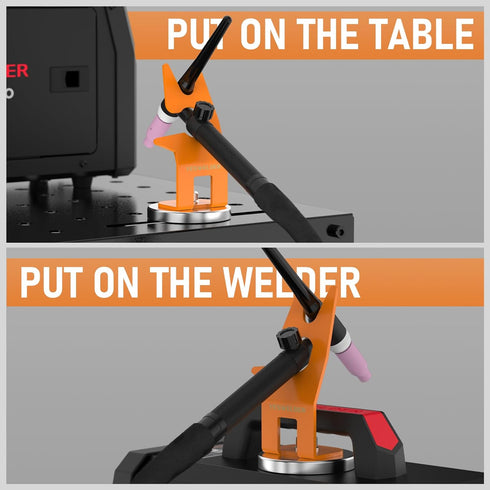 YESWELDER Magnetic TIG Welding Torch Holder Support Stand for TIG Torch with Strong Magnet Base