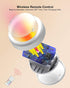 13 Closet, 3M 6Pcs Puck Lights with Remote Control Battery Operated LED Push Lights Wireless, Color RGB - for Bedroom