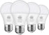 A19 LED Light Bulb, 4-Pack, 75W Equivalent, 11W 4000K Neutral White, 1100 Lumens, Non-Dimmable