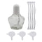 150ml Alcohol Burner Lamp, Glass Lab Bunsen Burners with 5 Replacement Wicks and 3 Funnel