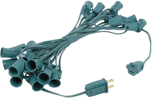 Novelty Lights 25 Foot C7 Outdoor String Light Christmas Stringer - Patio