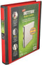 STAPLES 18370 Binders, Red Color