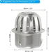 PATIKIL Dome Gutter Guard Filter, 2 Pack 304 Stainless Steel Downspout Strainer, Anti-Blocking Outdoor Gutter Cleaning Tool for Stops Leaves Debris, Fits 2.8-3 Inch