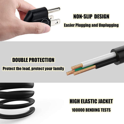 BestCH DC190 DC158 DC211 DC166 AC Power Cord Cable Plug for Lumens Digital Visualizer Document Camera Projector