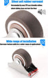 ZX@Casters 1 Inch 4 Packs, Silent Caster Rubber Directional Wheel | Suitable for Small Bed Bottom Tatami Drawer Pulley