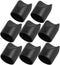 CLISPEED Folding Chair Stability Caps 8Pcs Heavy-Duty Black Plastic End Caps Replacement