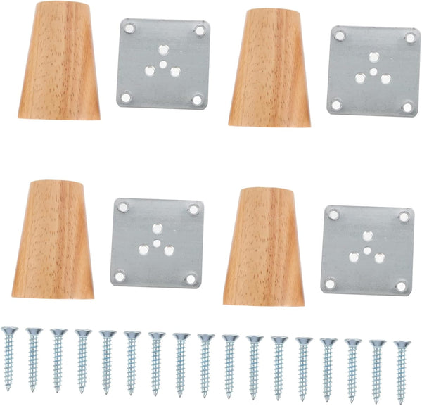 OSALADI 4sets Solid Wood Table Legs for Sofa Cabinet Couch Tv Stand