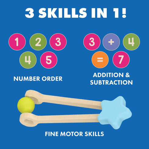 Count Set Counting Sets 3+ Educational Insights & Match Wooden Toys for Kids, Preschool Math Manipulatives & Fine Motor