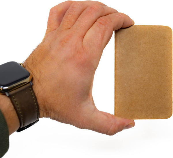Pocket Notebook, 2 Pack Softcover Mini Journals, 2.5" x 4", Kraft Brown Notebook, 54 Perforated Pages