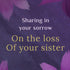 Prime Greetings Sympathy Card for Loss of Sister, Eco-Friendly Thick Card Stock with Premium Envelope, 5in x 7.75in