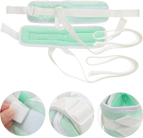 2pcs Settings Padded Limb Belt for Patient Safety and Straps for Hands and Feet for Elderly Care Hospital and Home