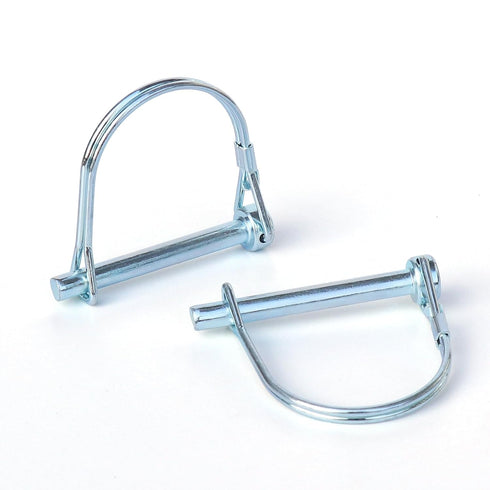 Tivnhuils Trailer Coupler Pin, 2Pcs Zinc Plated Carbon Steel Locking Pin, 1/4" x 2.16"
