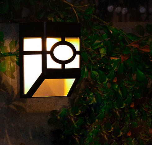 anso Multicolor Solar Powered LED Wall Light for Garden and Pathway