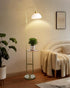 Lightdot 68IN Floor Lamp with Table, Mid Century Modern Standing Lamps Storage