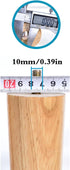 Generic 4PCS Color(Color:10mmhanger Bolt,Size:8cm) Wooden Furniture Legs, Replacement Solid Wood Sofa Legs, with Pre