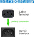 Power Cord Replacement for Brother MFC Printers, 8ft 3 Prong AC Power Cable