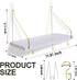 KjsEphitelian 2-Pack Hooks12x6.0in Cubicle Shelf For Fabric Walls With White Wooden Cubicle Shelf Hanging Organizer
