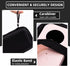 Phomemo D30 D35 Label Marker with Black Case, 3 Rolls of White Label Tapes, Waterproof Storage Bag, 160 Tapes/Roll