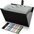SKYDUE 8 Pockets Accordion File Organizer, Expanding File Folders, Portable Document Paper Organizer, A4 Letter Size,