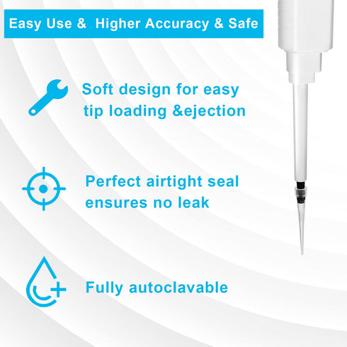 ONiLAB 10 UL Pipette Tips, 1000 PCS Universal Plastic Liquid Tips, Autoclavable, Transparent Polypropylene
