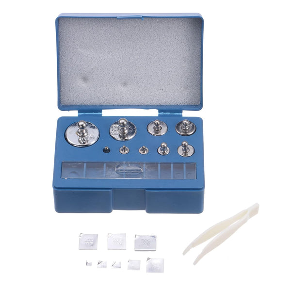 10mg-100g Calibration Weight Set M1 Precision Stainless Steel for Digital Balance Scales, 17pcs with Blue Box