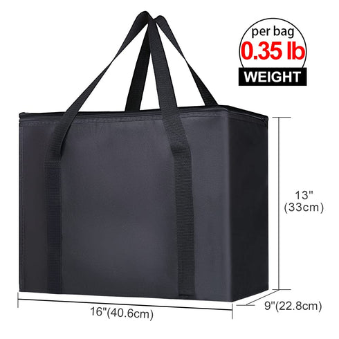 4-Pack Insulated Reusable Shopping Grocery Bags, X-Large Soft Cooler Bag Insulated, Boadon Collapsible Grocery Shopping