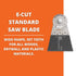 Fein StarLock Plus E-Cut Standard Oscillating Saw Blade, 2-1/2" Width for Wood, Drywall, Plastics, Fits Most Multitools