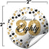 Cheers to 80 Years Party Sticker Labels - 40 2" Circle Stickers by AmandaCreation for Party Favors