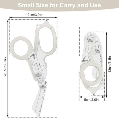 6 1 in trauma shears, folding emergency shear, Outdoor Camping Tools, Seat Belt Cutter, Oxygen Cylinder Wrench