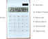 Solar Gold Calculator, Standard Function Desktop Calculator, 10-Digit LCD for Office and Home (Rosegold)