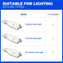 Barrina T8 5FT 3 4 Packs TX-S Power Cord, Prong Plug, Female End, Power Cable with US Plug for Shop Light/Grow Light