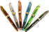 Gullor Jinhao 992 Plastic Fountain Pen, Transparent, 6 Colors, 6PCS with Golden Clip