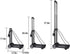 25kg 55lbs 2 KINJOEK Folding Hand Truck, Solid Construction Utility Cart for Luggage with Oversized Wheels Bonus Bungee