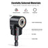 Flexible Drill Bit Extension Set with Right Angle Drill Attachment, 360 Rotatable Socket Adapter Sets