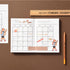 Monolike Happy and Lucky Diary, 6 Month Academic Planner, Weekly & Monthly Scheduler, Love Letter