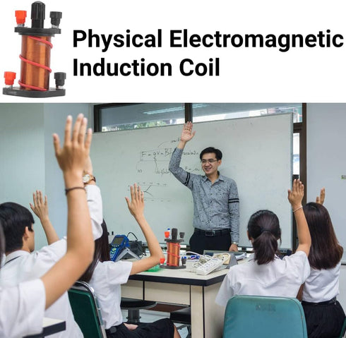 Electromagnetic Induction Experiment Kit for Lenz's Law Physics Lab Equipment with Coils Magnets for High School