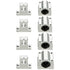 BestEquip Linear Rail Slide Set - 2PCs 20mm x 1000mm with 4Pcs Block Bearings and Shaft Support
