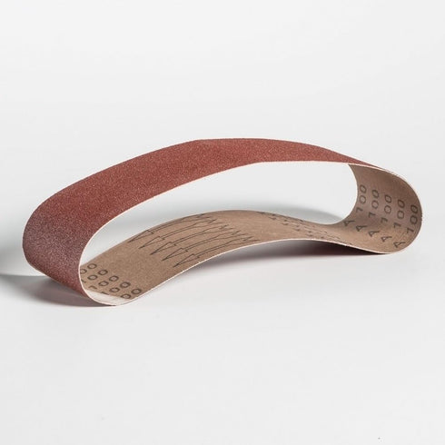 Mercer Industries Aluminum Oxide Sanding Belts 110100 - 4" x 24", 100 Grit (10 Pack)
