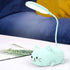 Hoghaki Cute Kids Desk Lamp, LED Desk Lamp for Kids, Cute Cat Lamp Desk Accessories, Flexible Gooseneck Eye-Care