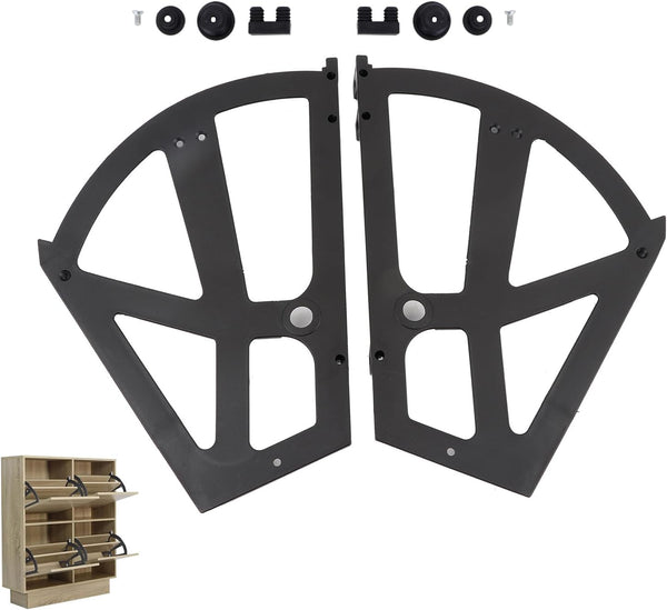 Jwthee Shoe Cabinet Hinges, 2 Layers Shoes Drawer Cabinet Hinges Flip Frames Turning